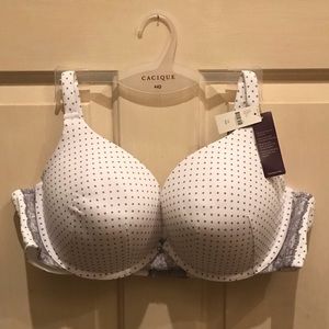 Lane Bryant Cotton Boost Plunge Bra NWT